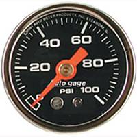 0-100 PSI Fuel Pressure Gauge 1-1/2"