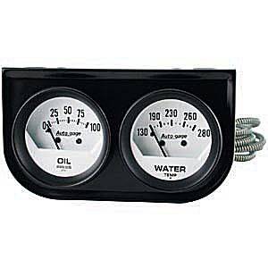 Two-Gauge Oil Pressure / Water Temperature