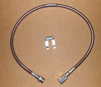 27 Inch Long Clear Rear Brake Line