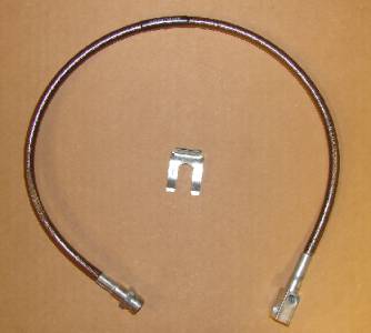 27 Inch Long Smoke Rear Brake Line