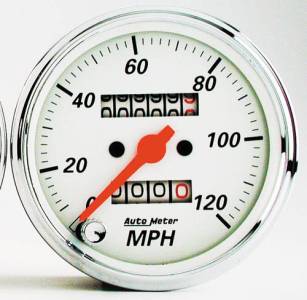 3-1/8" 120 MPH Mechanical Speedometer with Red Pointer