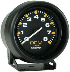 8,000 RPM Black Mini Tachometer