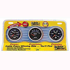 Three-Gauge Water Temperature, Voltmeter, and Oil Pressure