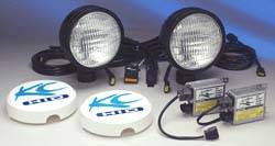 6" HID Black Flood Light Kit