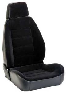 Sport Seat Black Vinyl & Black Cloth