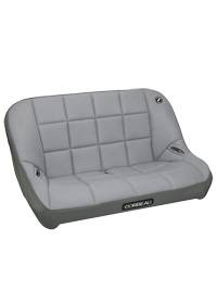 36 Inch Baja Bench Seat Grey Vinyl and Cloth