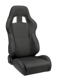 A4 Black Leather Seat
