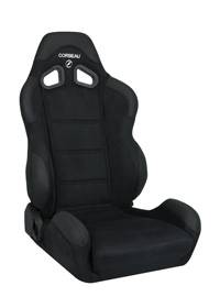 CR1 Black Micro-Suede Seat Extra Width