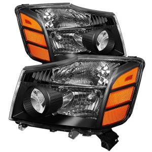 Amber Headlights Set - Black