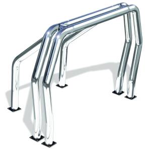 Chrome Double Bar/Single Kicker Bed Bars