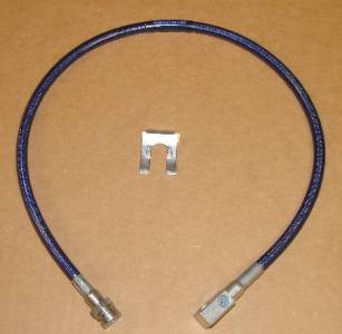 4X4 Parts - 4x4 Parts 27 Inch Long Blue Rear Brake Line