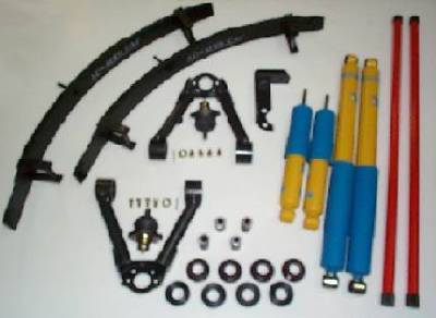 4X4 Parts - 4x4 Parts Deluxe Suspension Pkg W/3 Leaf Add A Leaf Pack & Bilstein Shocks