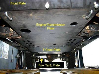 4X4 Parts - 4x4 Parts Frontier Engine Transmission Skid Plate