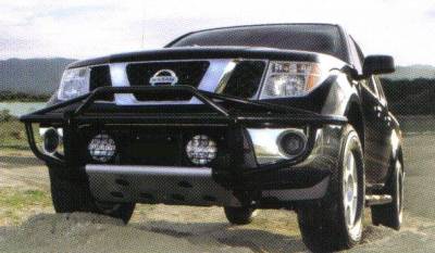 4X4 Parts - 4x4 Parts Frontier Pre-Runner Front Bumper in Stainless Steel