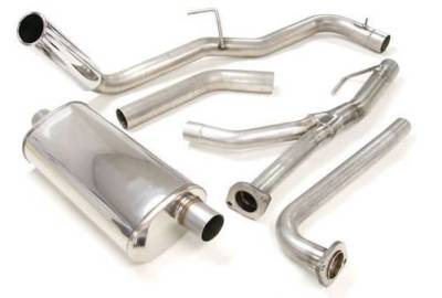 4X4 Parts - 4x4 Parts Frontier Stainless Steel Cat Back Exhaust