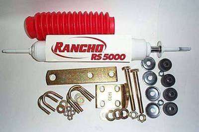 4X4 Parts - 4x4 Parts Frontier Steering Stabilizer Kit with Rancho Shock