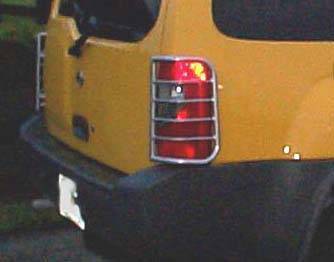 4X4 Parts - 4x4 Parts Frontier Tail Light Guards/Silver