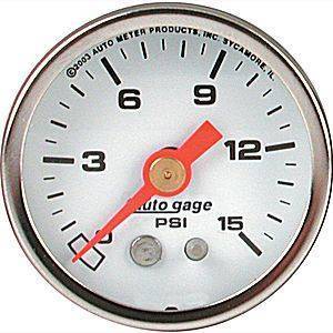 4X4 Parts - 4x4 Parts Fuel Pressure Gauge 1-1/2"