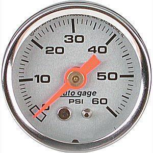 4X4 Parts - 4x4 Parts Fuel Pressure Gauge 1-1/2"