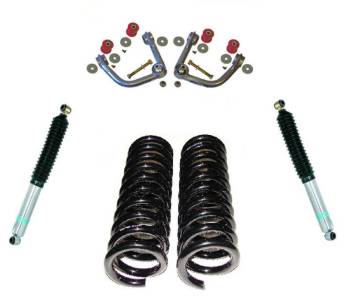 4X4 Parts - 4x4 Parts Uniball Articulator Suspension Pkg With Bilstein Rear Shocks