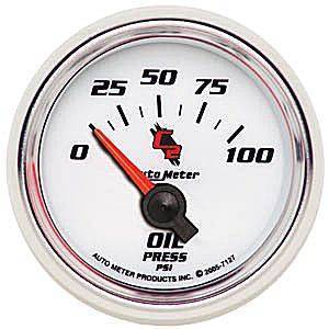 4X4 Parts - 4x4 Parts Oil Pressure Gauge 2-1/16"
