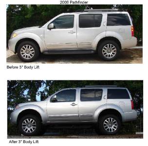 4X4 Parts - 4x4 Parts Pathfinder 3 Inch Body Lift