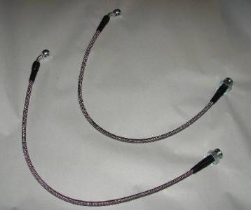 4X4 Parts - 4x4 Parts Stainless Steel Braided Front Brake Lines