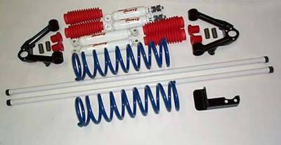 4X4 Parts - 4x4 Parts Pathfinder Suspension Package WITH BLACK COILS AND BLACK TORSION BARS