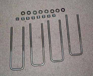 4X4 Parts - 4x4 Parts Leaf Spring U-Bolt Kit ROUND not square in the picture