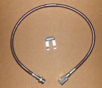 Stainless Steel Brake Lines - Frontier - 27 Inch Long Clear Rear Brake Line