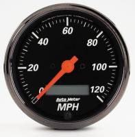 3-1/8" 120 MPH Electric Programmable Speedometer with Red Point