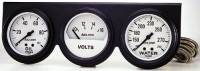 Black Three-Gauge Oil Pressure / Voltmeter / Water Temperature F