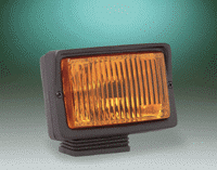 Black Plastic Amber Fog Light