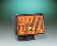 Black Steel Amber Fog Light