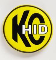 6 Inch Round Yellow HID Vinyl Black Cover
