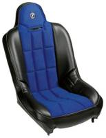 Seats and Seating Extras - Baja SS Seats - Baja SS Black Vinyl With Blue Cloth Insert Seat
