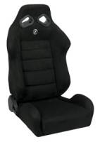 TRS Black Micro-Suede Seat Extra Width