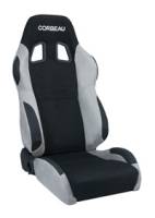 A4 Black/Grey Micro Suede Extra Width Seat