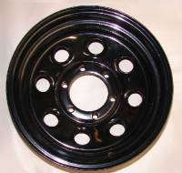 15" x 8" Black Steel Wheels - Image 3