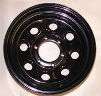 16" x 8" Black Steel Wheels - Image 3