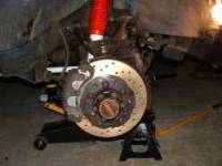 Nissan Pathfinder - Rotors and Brakes On