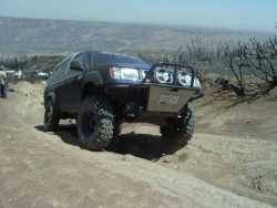 Nissan Frontier - black and blue meany
