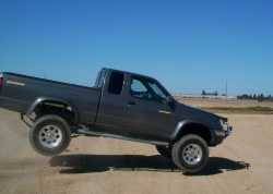 Nissan Frontier - Matts frontier in the air