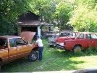 Nissan 720 - a Nissan yard