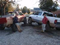 Nissan Hardbody - hangin out with the trks