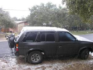 Nissan Pathfinder - rare ice storm