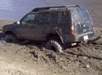 Nissan Xterra - yup stuck