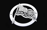 Accessories - Billet Accessories - American Flag Universal Grille Logo