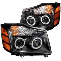 PROJECTOR HEADLIGHTS BLACK w/ HALO (CCFL) - Image 1