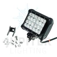 6.5" Quad Row 72 Watt Flood Post Mount Light Bar - Image 1